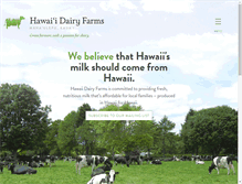 Tablet Screenshot of hawaiidairyfarms.com